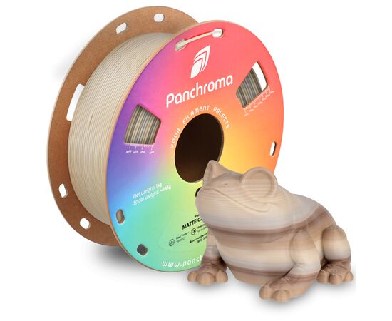 Пластик для 3D-принтера Polymaker PLA PANCHROMA GRADIENT MATTE 1,75mm 1kg CAPPUCCINO (CA04059), изображение 2