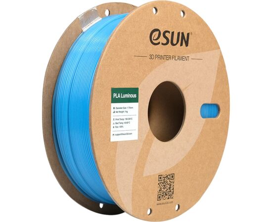 Пластик для 3D-принтера eSUN PLA- Luminous 1.75мм 1kg BLUE (PLA-P175LU1)