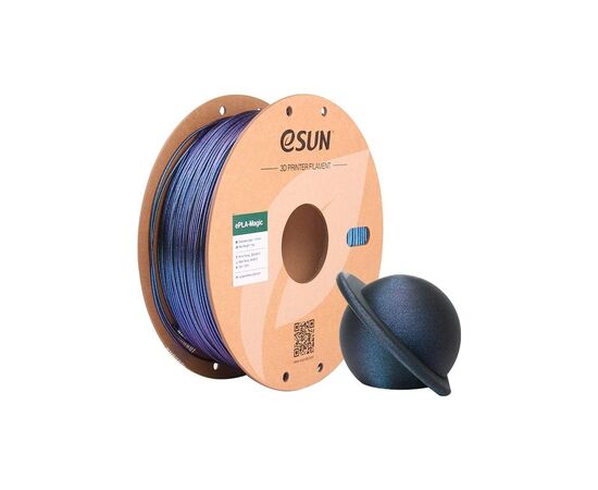 Пластик для 3D-принтера eSUN ePLA-Magic Dark Twinkling 1,75mm 1kg BLUE (EPLA-MAGIC-P175DTU1), зображення 2
