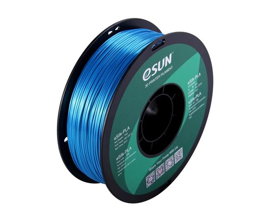 Пластик для 3D-принтера eSUN eSilk-PLA 1кг, 1.75мм, cyan (ESILK-PLA175CY1)