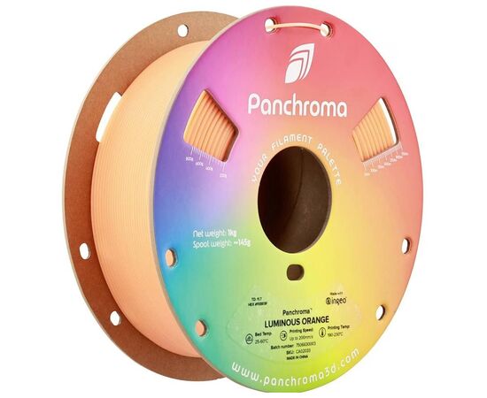 Пластик для 3D-принтера Polymaker PLA PANCHROMA LUMINOUS 1,75mm 1kg ORANGE (CA02033)