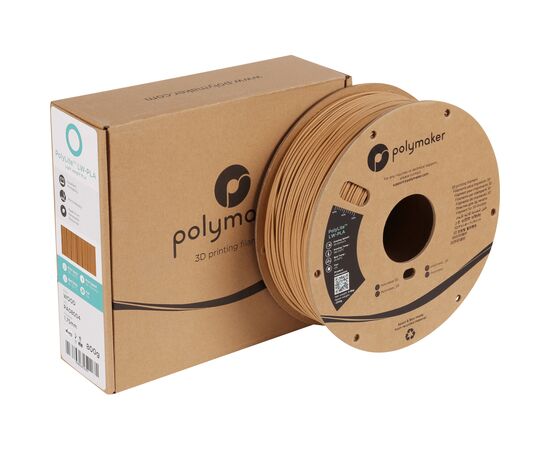 Пластик для 3D-принтера Polymaker PLA POLYLITE LW 1.75 mm 0,8kg WOOD (PA08004), изображение 3