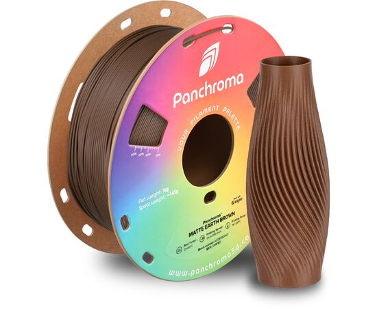 Пластик для 3D-принтера Polymaker PLA PANCHROMA MATTE 1,75mm 1kg EARTH BROWN (CA04017), изображение 3