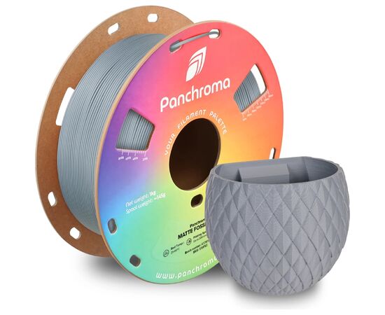 Пластик для 3D-принтера Polymaker PLA PANCHROMA MATTE 1,75mm 1kg FOSSIL GREY (CA04020), изображение 2