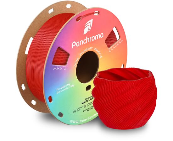 Пластик для 3D-принтера Polymaker PLA PANCHROMA MATTE 1,75mm 1kg LAVA RED (CA04021), изображение 4