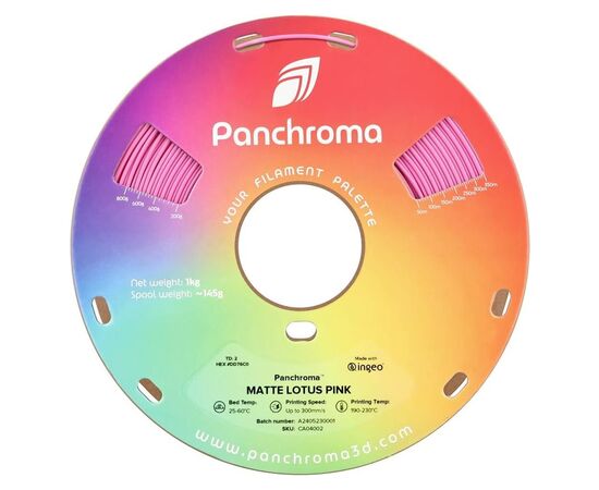 Пластик для 3D-принтера Polymaker PLA PANCHROMA MATTE 1,75mm 1kg LOTUS PINK (CA04002), изображение 2