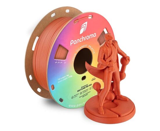 Пластик для 3D-принтера Polymaker PLA PANCHROMA MATTE 1,75mm 1kg MUTED RED (CA04027), изображение 4