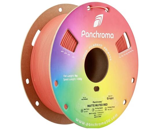 Пластик для 3D-принтера Polymaker PLA PANCHROMA MATTE 1,75mm 1kg MUTED RED (CA04027)