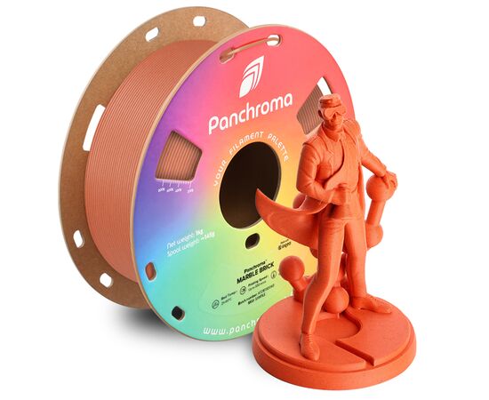 Пластик для 3D-принтера Polymaker PLA PANCHROMA MARBLE 1,75mm 1kg BRICK (CA04061), изображение 2