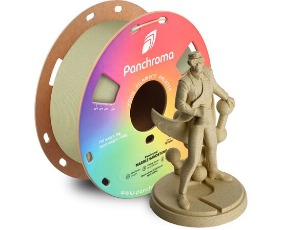 Пластик для 3D-принтера Polymaker PLA PANCHROMA MARBLE 1,75mm 1kg SANDSTONE (CA04003), изображение 2