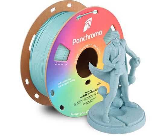 Пластик для 3D-принтера Polymaker PLA PANCHROMA MARBLE 1,75mm 1kg SLATE GREY (CA04004), изображение 2