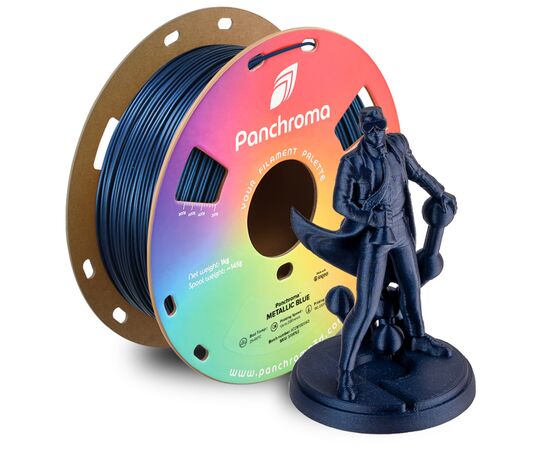 Пластик для 3D-принтера Polymaker PLA PANCHROMA METALLIC 1,75mm 1kg BLUE (CA02036), изображение 4