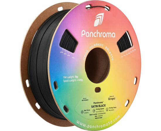 Пластик для 3D-принтера Polymaker PLA PANCHROMA SATIN 1,75mm 1kg BLACK (CA05011)