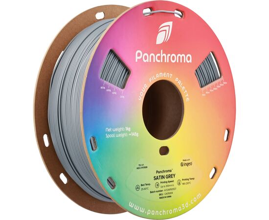 Пластик для 3D-принтера Polymaker PLA PANCHROMA SATIN 1,75mm 1kg GREY (CA05004)