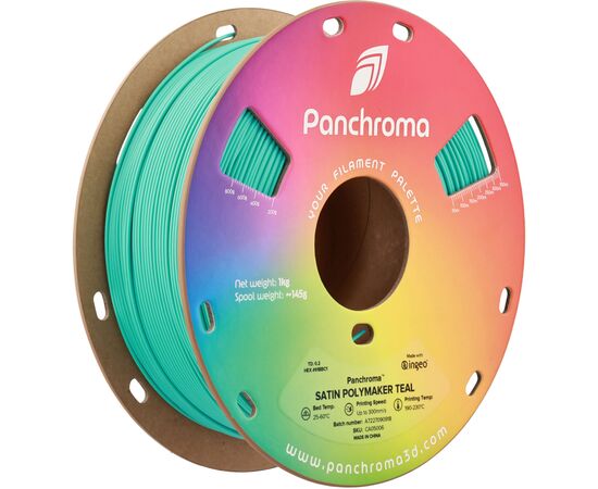 Пластик для 3D-принтера Polymaker PLA PANCHROMA SATIN 1,75mm 1kg TEAL (CA05006)