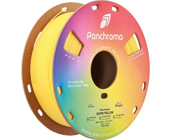 Пластик для 3D-принтера Polymaker PLA PANCHROMA SATIN 1,75mm 1kg YELLOW (CA05010)