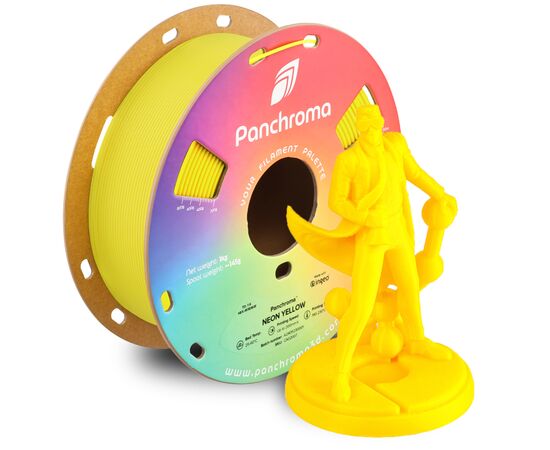 Пластик для 3D-принтера Polymaker PLA PANCHROMA NEON 1,75mm 1kg YELLOW (CA02007), изображение 4