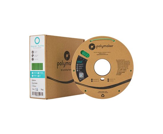 Пластик для 3D-принтера Polymaker PLA POLYLITE PRO 1,75mm 1kg GREEN (PA07008), изображение 4