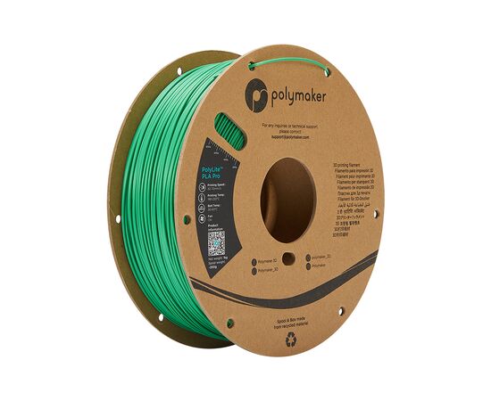 Пластик для 3D-принтера Polymaker PLA POLYLITE PRO 1,75mm 1kg GREEN (PA07008)