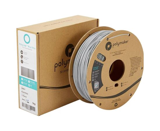 Пластик для 3D-принтера Polymaker PLA POLYLITE PRO 1,75mm 1kg GREY (PA07003), изображение 5