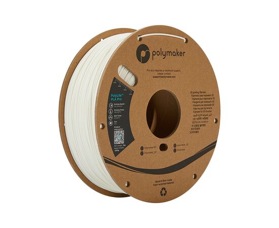 Пластик для 3D-принтера Polymaker PLA POLYLITE PRO 1,75mm 1kg WHITE (PA07002)