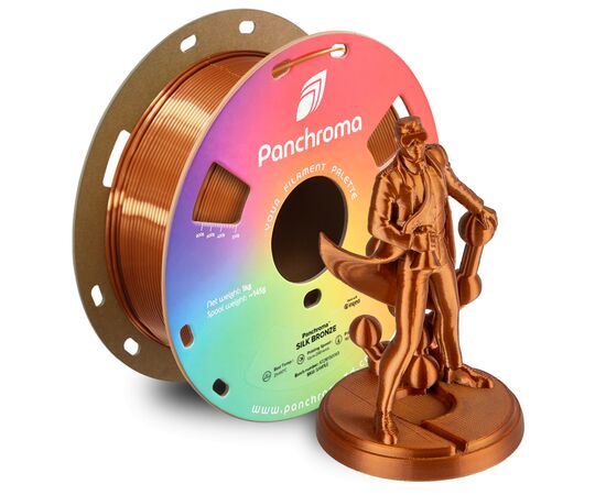 Пластик для 3D-принтера Polymaker PLA PANCHROMA SILK 1,75mm 1kg BRONZE (CA03004), изображение 4