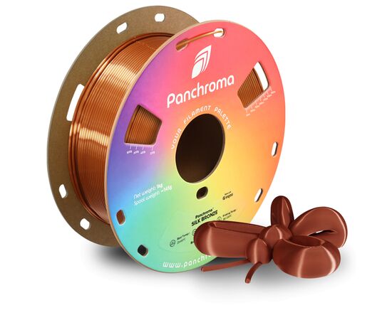 Пластик для 3D-принтера Polymaker PLA PANCHROMA SILK 1,75mm 1kg BRONZE (CA03004), изображение 5