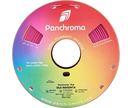Пластик для 3D-принтера Polymaker PLA PANCHROMA SILK 1,75mm 1kg MAGENTA (CA03010), изображение 2