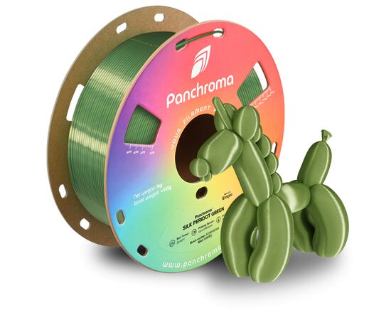 Пластик для 3D-принтера Polymaker PLA PANCHROMA SILK 1,75mm 1kg PERIDOT GREEN (CA03012), изображение 4