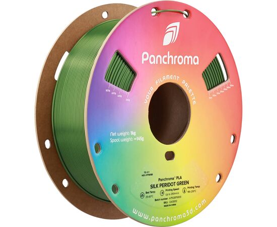 Пластик для 3D-принтера Polymaker PLA PANCHROMA SILK 1,75mm 1kg PERIDOT GREEN (CA03012)