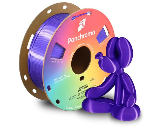 Пластик для 3D-принтера Polymaker PLA PANCHROMA SILK 1,75mm 1kg PURPLE (CA03014), изображение 5