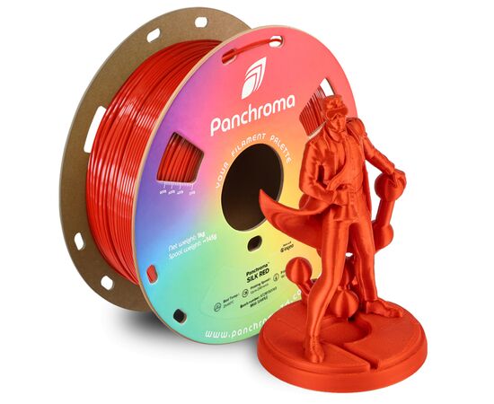 Пластик для 3D-принтера Polymaker PLA PANCHROMA SILK 1,75mm 1kg RED (CA03015), изображение 4