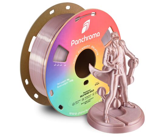 Пластик для 3D-принтера Polymaker PLA PANCHROMA SILK 1,75mm 1kg ROSE GOLD (CA03017), изображение 4