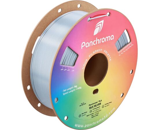 Пластик для 3D-принтера Polymaker PLA PANCHROMA SILK 1,75mm 1kg SILVER (CA03018)