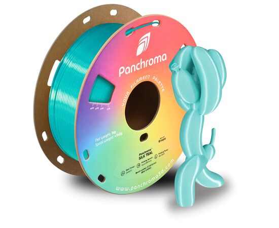 Пластик для 3D-принтера Polymaker PLA PANCHROMA SILK 1,75mm 1kg TEAL (CA03019), изображение 5