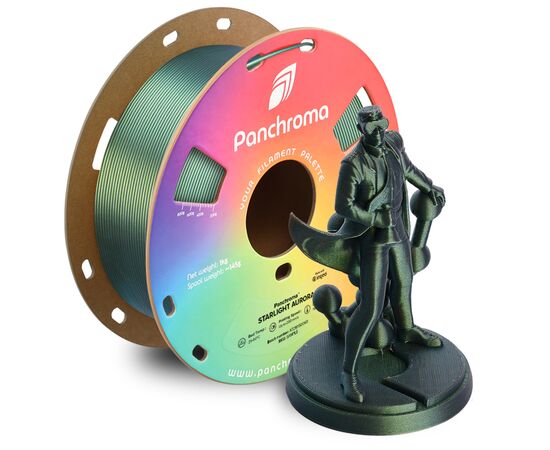 Пластик для 3D-принтера Polymaker PLA PANCHROMA STARLIGHT 1,75mm 1kg AURORA (CA02038), изображение 5