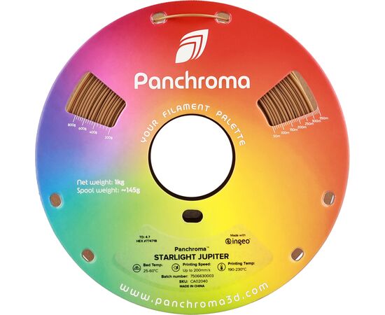 Пластик для 3D-принтера Polymaker PLA PANCHROMA STARLIGHT 1,75mm 1kg JUPITER (CA02040), изображение 2