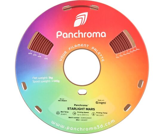 Пластик для 3D-принтера Polymaker PLA PANCHROMA STARLIGHT 1,75mm 1kg MARS (CA02017), изображение 2