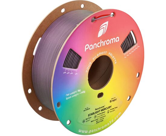 Пластик для 3D-принтера Polymaker PLA PANCHROMA STARLIGHT 1,75mm 1kg MERCURY (CA02018)