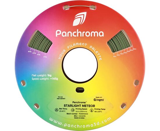 Пластик для 3D-принтера Polymaker PLA PANCHROMA STARLIGHT 1,75mm 1kg METEOR (CA02019), изображение 2