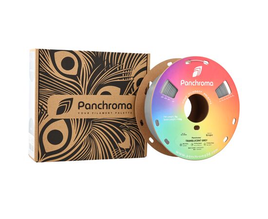 Пластик для 3D-принтера Polymaker PLA PANCHROMA TRANSLUCENT 1,75mm 1kg GREY (CA02004), зображення 7