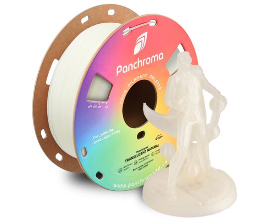Пластик для 3D-принтера Polymaker PLA PANCHROMA TRANSLUCENT 1,75mm 1kg NATURAL (CA02037), изображение 4