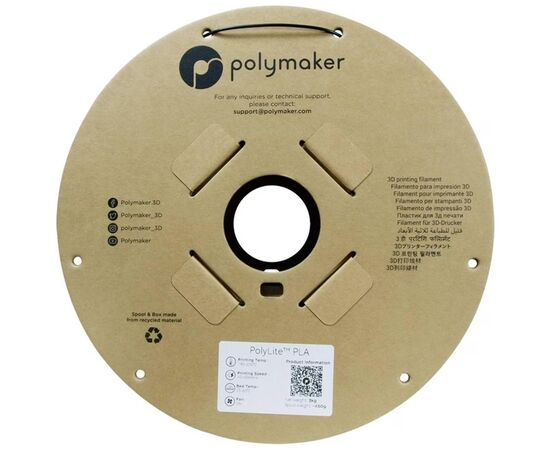 Пластик для 3D-принтера Polymaker ABS POLYLITE 1,75mm 3kg BLACK (PE01033), изображение 2