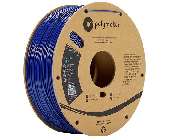Пластик для 3D-принтера Polymaker ABS POLYLITE 1,75mm 1kg BLUE (PE01007)