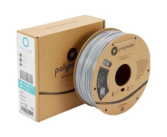 Пластик для 3D-принтера Polymaker ABS POLYLITE 1,75mm 1kg GREY (PE01003), зображення 4