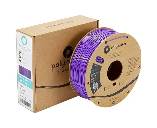 Пластик для 3D-принтера Polymaker ABS POLYLITE 1,75mm 1kg PURPLE (PE01008), зображення 4