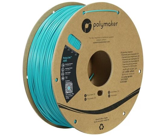 Пластик для 3D-принтера Polymaker ABS POLYLITE GALAXY 1,75mm 1kg TEAL (PE01038)