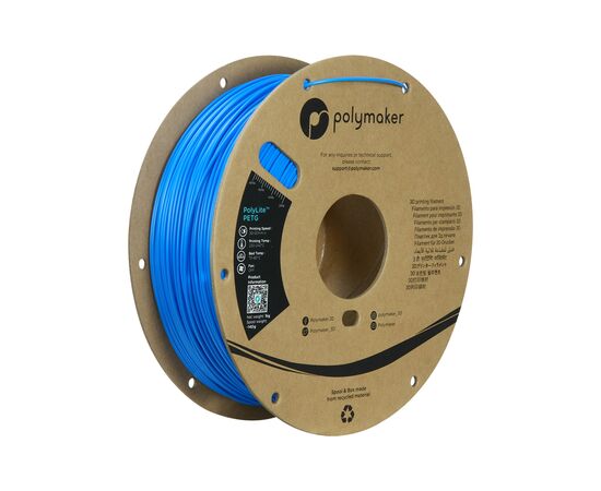 Пластик для 3D-принтера Polymaker PETG POLYLITE 1,75mm 1kg ELECTRIC BLUE (PB01042)