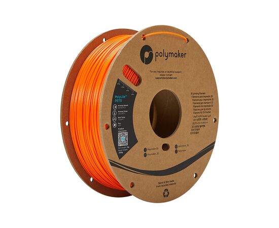 Пластик для 3D-принтера Polymaker PETG POLYLITE 1,75mm 1kg ORANGE (PB01009)