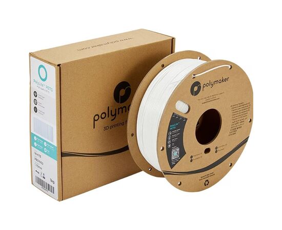 Пластик для 3D-принтера Polymaker PETG POLYLITE 1,75mm 1kg WHITE (PB01002), зображення 3